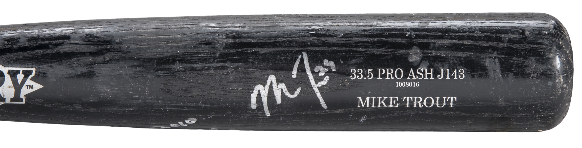 Mike Trout Signed & Game Used Pre-Rookie 2010 Baseball Bat - One of the Earliest Known Trout Gamers! (Anderson Authentics & PSA/DNA)