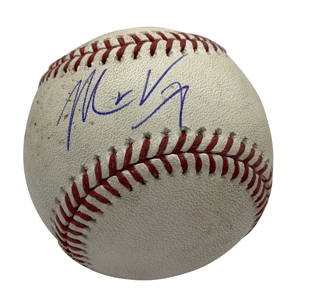 Matt Kemp Signed 2018 OML Game Used Baseball - 6/30/2018 - LAD vs. COR (PSA/DNA & MLB)