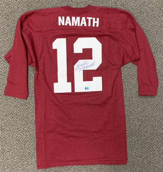 Joe Namath Signed Alabama Crimson Tide Jersey w/ Full Name "Joe Willie Namath" Autograph! (JSA)