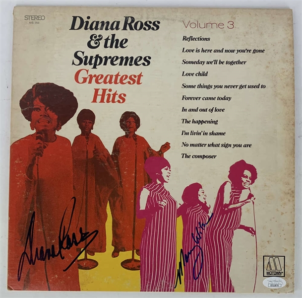 Diana Ross & Mary Wilson Dual Signed Supremes Album (JSA)