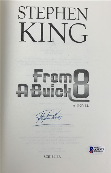 Stephen King Signed "From A Buick 8" Hardcover Book (Beckett/BAS)