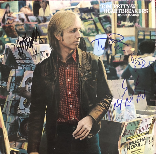 Tom Petty & The Heartbreakers Group Signed "Hard Promises" Album with Petty, Tench, Campbell & Blair (Beckett/BAS Guaranteed)