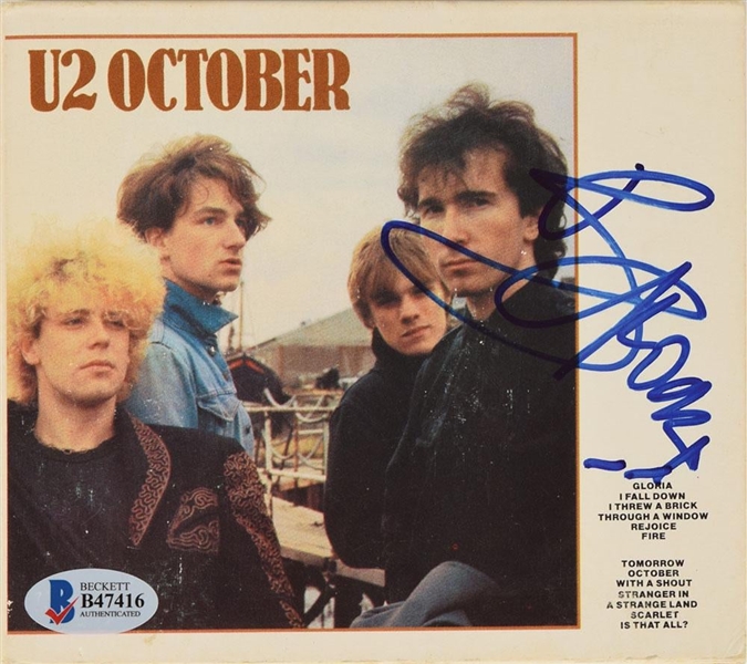 U2: Bono In-Person Signed "October" CD Booklet (John Brennan Collection)(Beckett/BAS COA)