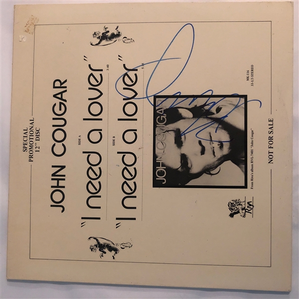 John Cougar Mellencamp In-Person Signed "I Need A Lover" Promotional Album Release (John Brennan Collection)(Beckett/BAS Guaranteed)