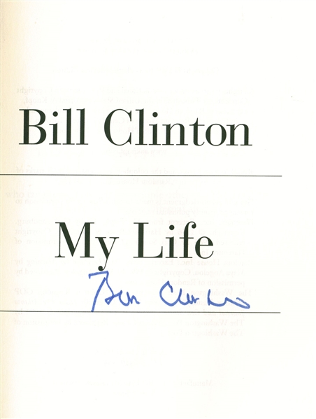 Bill Clinton Signed "My Life" Hardcover Book (Beckett/BAS)