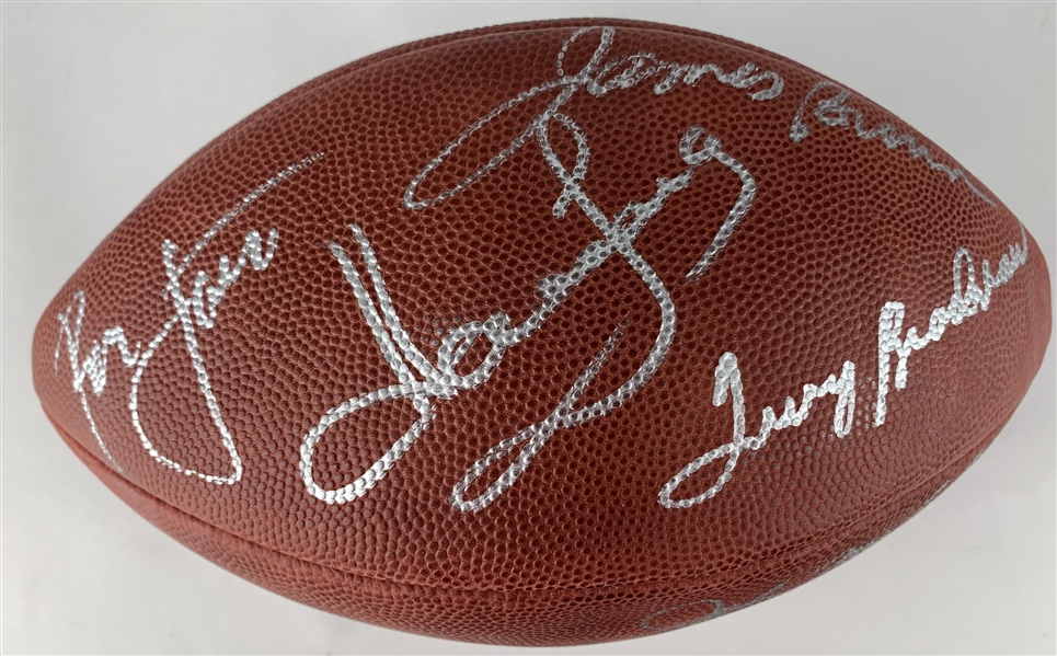 Super Bowl XXXI Announcers: Madden, Summerall, Bradshaw & Others Fox Broadcasting Team Signed Football (Beckett/BAS)