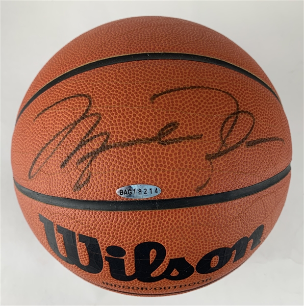 Michael Jordan Superbly Signed Wilson Basketball (UDA)