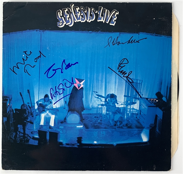 Genesis ULTRA RARE Group Signed "Genesis Live" Record Album with All Five Original Members! (Beckett/BAS Guaranteed)