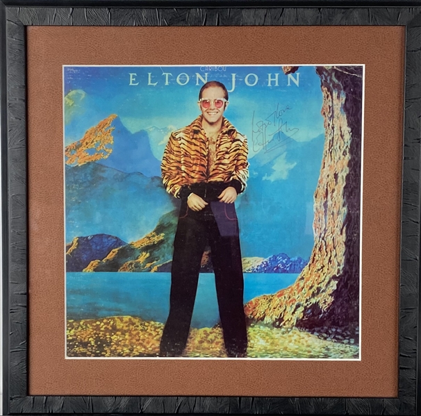 Elton John Vintage Signed "Caribou" Album (REAL/Epperson)
