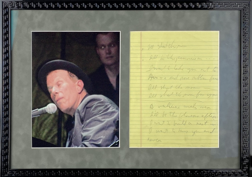 Tom Waits Rare Handwritten Lyrics to "Ill Shoot The Moon" from "The Black Rider" Album! (REAL/Epperson)