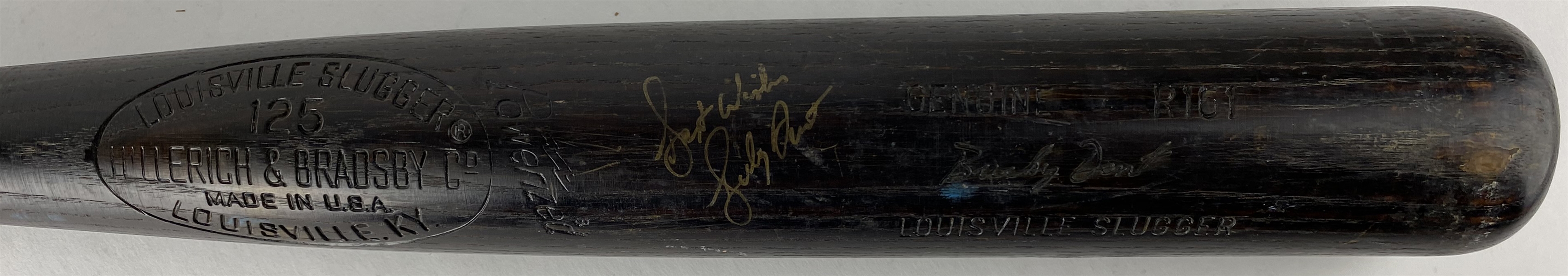 Bucky Dent Signed & Game Used 1977-1979 Baseball Bat - PSA/DNA GU 8