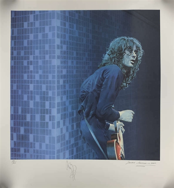 Led Zeppelin: Jimmy Page Signed Ltd. Ed. 30" x 33" Artist Print Lithograph (BAS/Beckett)