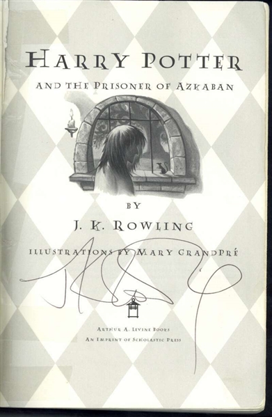 J.K. Rowling Signed 1st Edition Harry Potter & the Prisoner of Azkaban Hardcover Book (JSA)