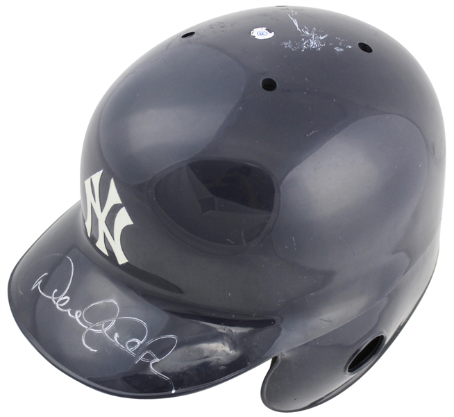 Derek Jeter Rare Game Used & Signed 1997 Batting Helmet (PSA/DNA & JSA)