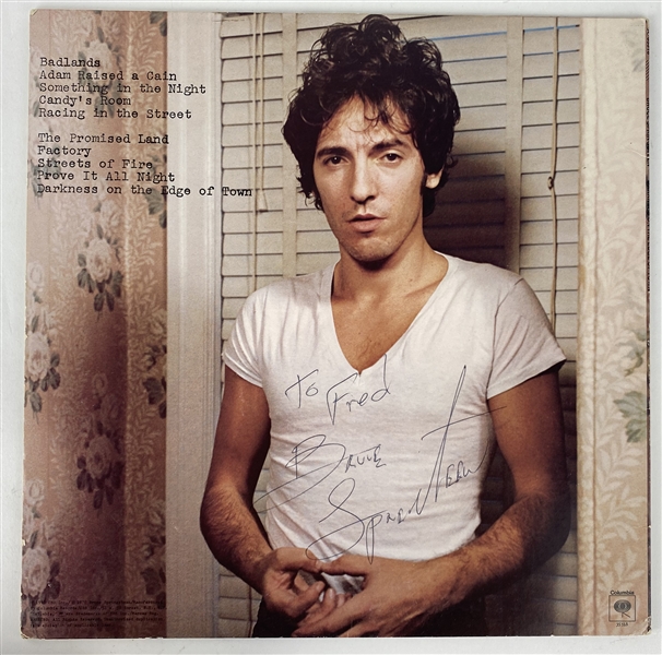Bruce Springsteen Vintage Signed "Darkness on the Edge of Town" Album (PSA/DNA)