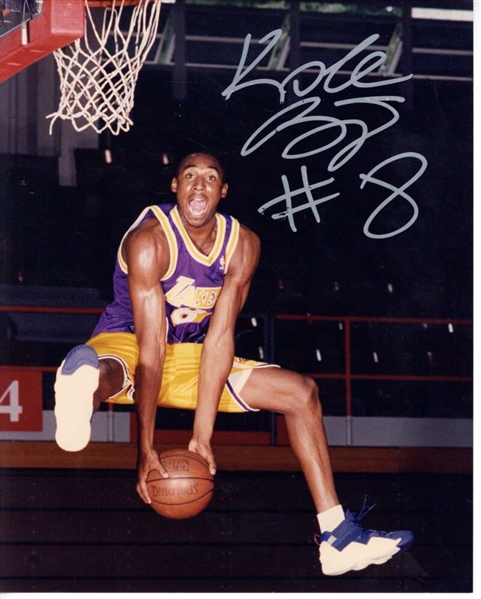 Kobe Bryant ULTRA-RARE Full-Name Rookie-Era Signed 8" x 10" Photograph (JSA)