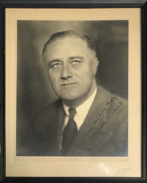 President Franklin D. Roosevelt Signed 8" x 11" Sepia Tone Photograph (Beckett/BAS)