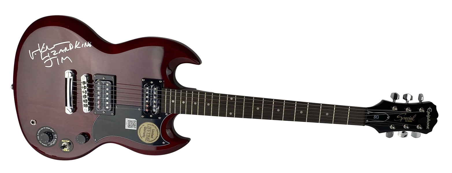 Val Kilmer Signed Epiphon Guitar with "Lizard King" Inscription (Celebrity Authentics)