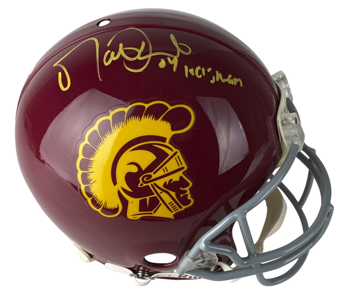 Matt Leinart Signed & Inscribed USC PROLINE Helmet (Beckett/BAS Guaranteed)