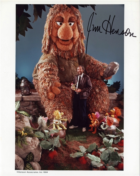 Jim Henson Rare Signed "Fraggle Rock" 8x10 Color Photo (Beckett/BAS Guaranteed)