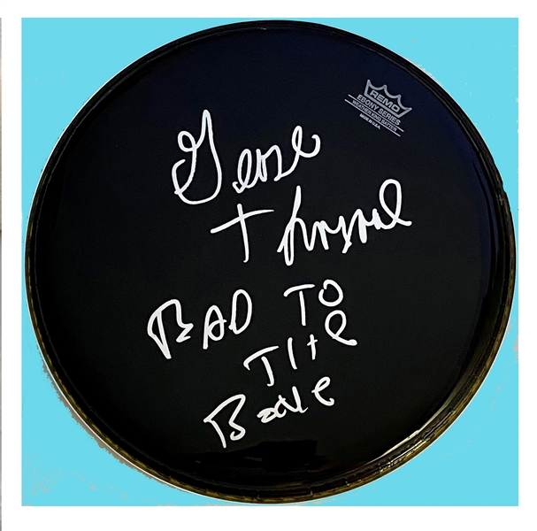 George Thorogood Signed 12-Inch Black Remo Pro Model Drumhead (Beckett/BAS Guaranteed)