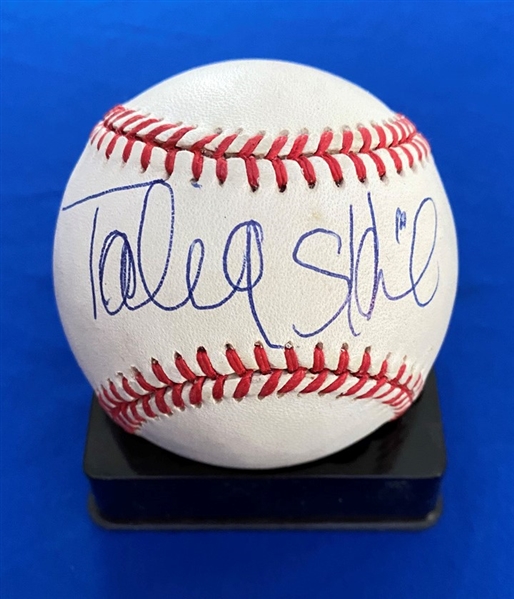 Talia Shire In-Person Single Signed OAL Baseball (Beckett/BAS Guaranteed)