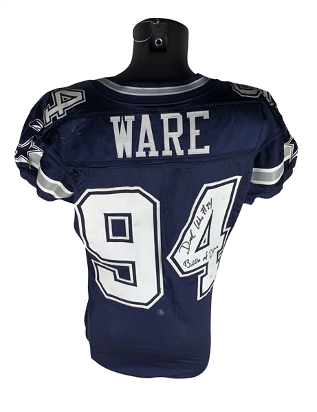 DeMarcus Ware Signed & Game Worn 2010 Dallas Cowboys Away Jersey During 15.5 Sack Campaign! (JSA & MEARS Guaranteed)