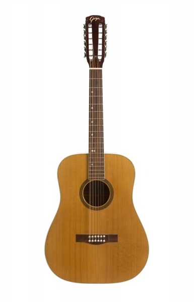 Waylon Jennings Personally Owned & Stage Used Goya Acoustic Guitar (Waylon Jennings LOA)