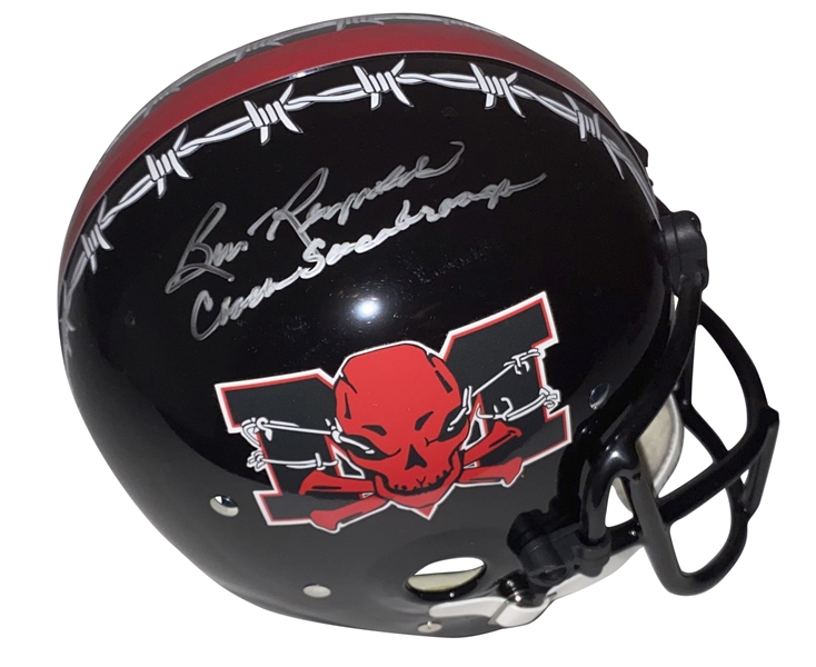 Burt Reynolds "The Longest Yard" Rare Signed Suspension Helmet w/ "Coach Scarborough" Inscription! (JSA)