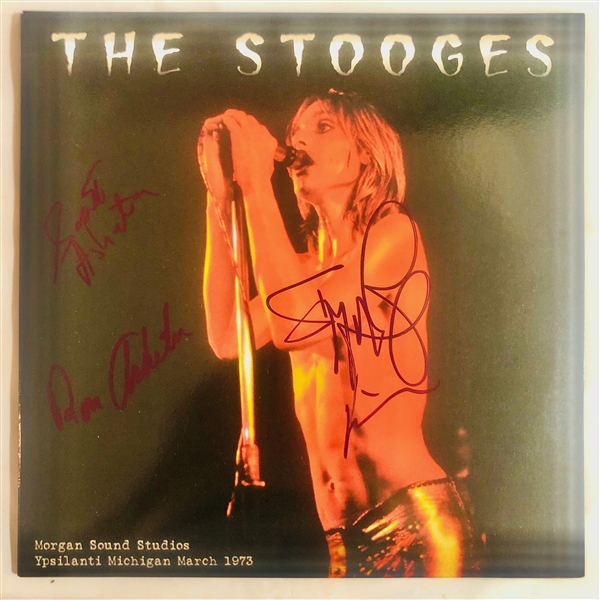 Iggy Pop & The Stooges Signed Record Album with Iggy Pop, Ron Ashton & Scott Ashton (John Brennan Collection)(Beckett/BAS Guaranteed)