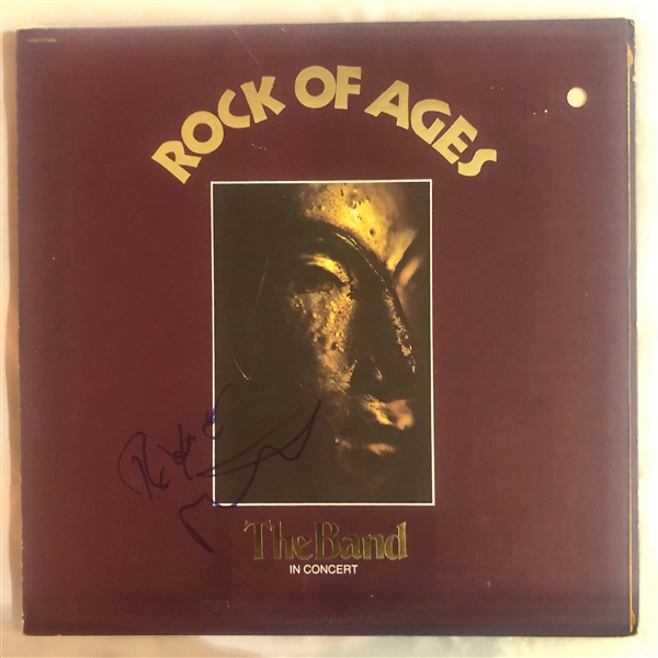 The Band: Robbie Robertson In-Person Signed "Rock of Ages" Record Album (John Brennan Collection)(Beckett/BAS Guaranteed)