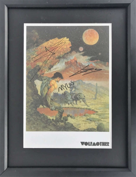 Wolfmother Group Signed 9" x 13" Lithograph w/ 3 Signatures (Beckett/BAS)