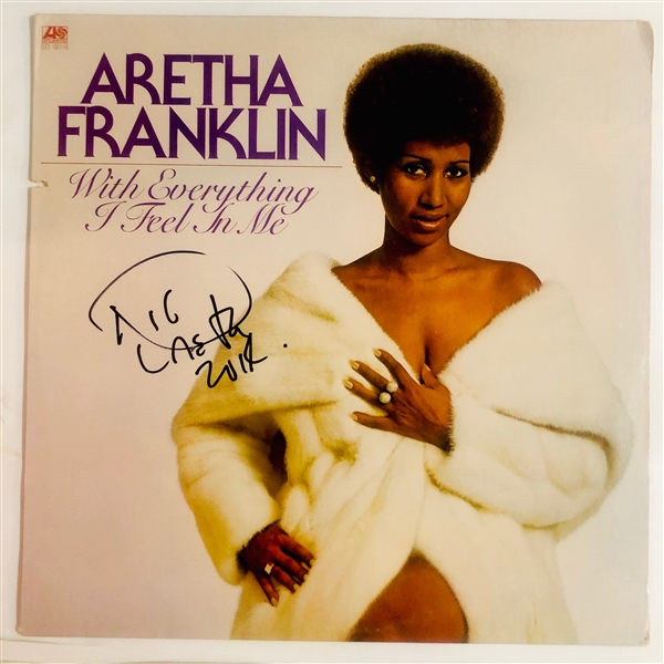 Aretha Franklin In-Person Signed "With Everything I Feel In Me" Record Album (John Brennan Collection)(Beckett/BAS Guaranteed)