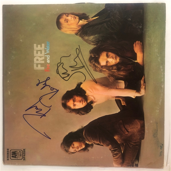 Free: Paul Rodgers & Simon Kirke Dual Signed "Fire and Water" Record Album (John Brennan Collection)(Beckett/BAS Guaranteed)