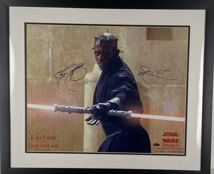 Ray Park Signed 16" x 20" Color "Darth Maul" Photograph (Steiner)