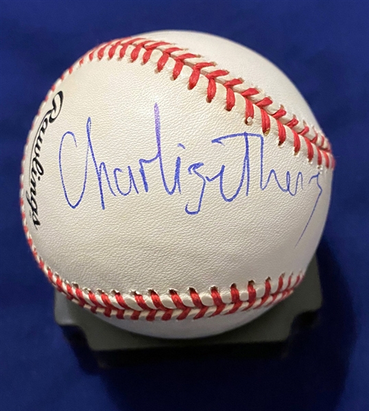 Charlize Theron Rare In-Person Signed ONL Baseball (Beckett/BAS Guaranteed)