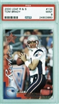 2000 Tom Brady Leaf Rookies & Stars #134 Rookie Card :: Rare Short Print :: PSA 9 Mint