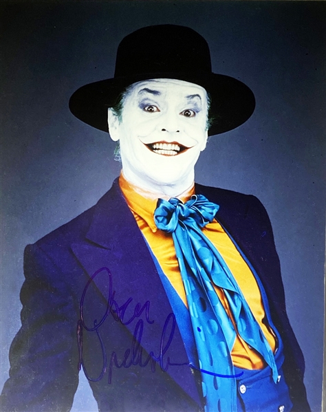 Jack Nicholson In-Person Signed 8" x 10" Color Photo from "Batman" (Beckett/BAS Guaranteed)