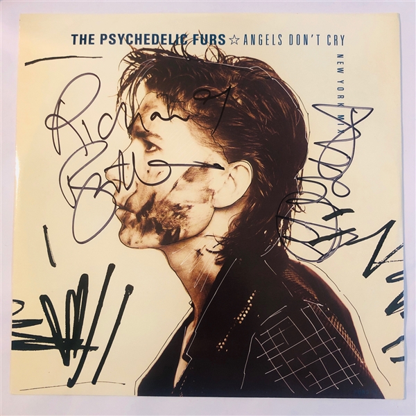 The Psychedelic Furs In-Person Signed "Angels Dont Cry" 12-Inch Single Album (John Brennan Collection)(Beckett/BAS Guaranteed)