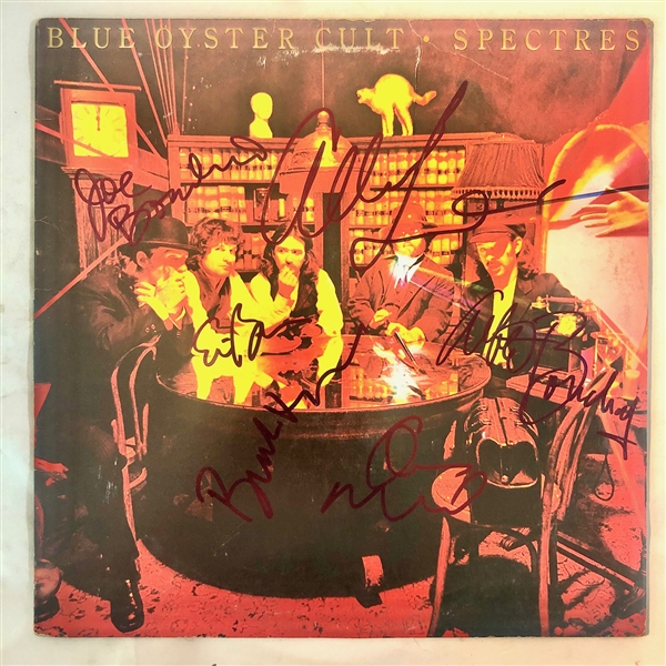 Blue Oyster Cult Group Signed "Spectres" Record Album (John Brennan Collection)(Beckett/BAS Guaranteed)