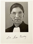 Ruth Bader Ginsburg Signed 6" x 8" Portrait Photograph (JSA LOA)