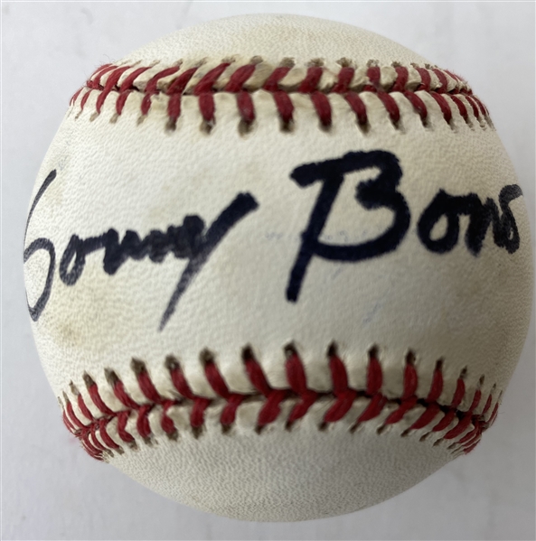 Sonny Bono Signed ONL Baseball (PSA/DNA)