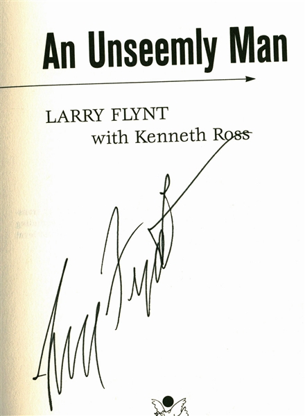 Larry Flynt Signed "An Unseemly Man" Book (Beckett/BAS)