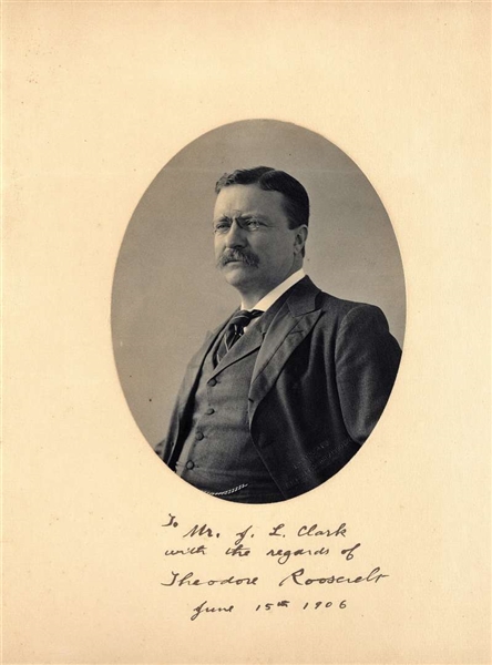 President Theodore Roosevelt Signed 10" x 13" Photograph - Beckett/BAS Graded GEM MINT 10!