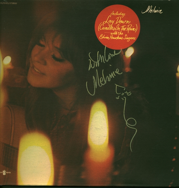 Melanie Signed "Candles in the Rain" Album (Beckett/BAS)