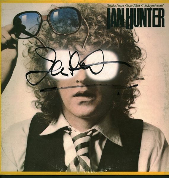 Ian Hunter Signed "Youre Never Alone with a Schizophrenic" Album (Beckett/BAS) (COA)