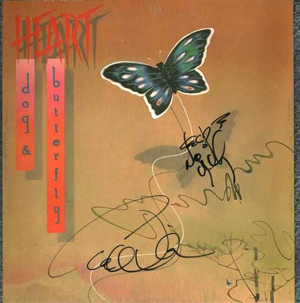 Heart: Ann & Nancy Wilson Dual Signed "Dog & Butterfly" Album (JSA)