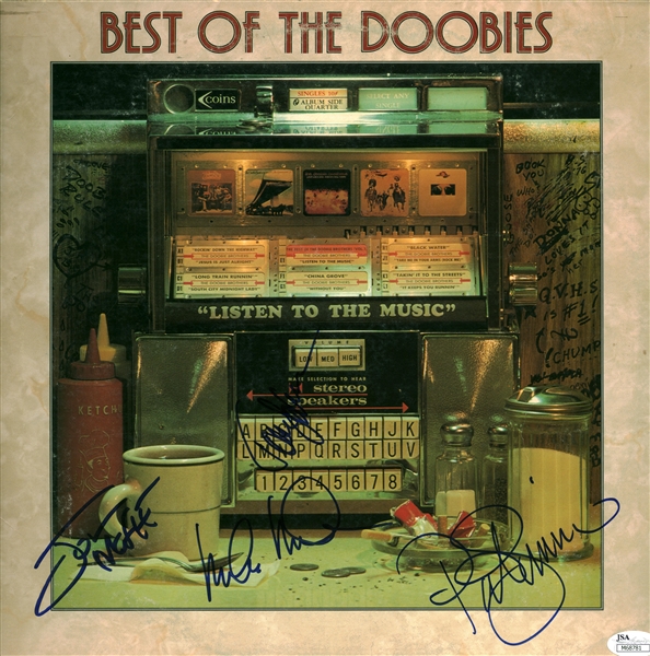 Doobie Brothers Rare Group Signed "Best of the Doobies" w/ 4 Signatures! (JSA)
