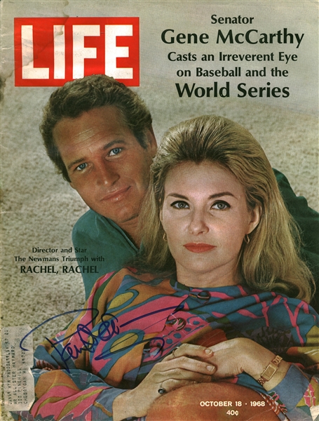 Paul Newman Boldly Signed Original October 1968 "LIFE" Magazine (Beckett/BAS)
