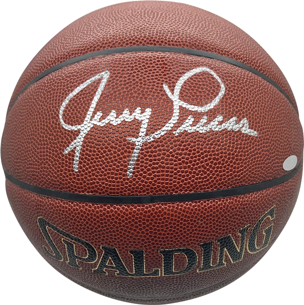 Jerry Lucas Signed NBA I/O Basketball (Steiner Sports)